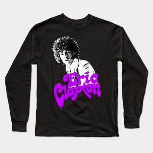 Eric Clapton / Retro Style Fan Art Design Long Sleeve T-Shirt